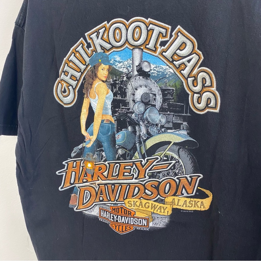 Vintage Harley Davidson T Shirt L Skagway Alaska